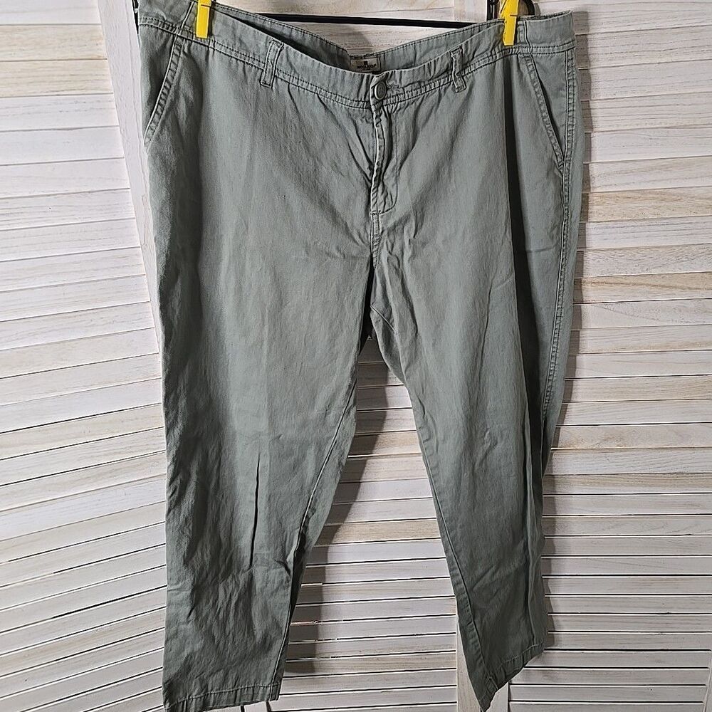 Woolrich Womens Plus Size Work Pants 16 Green Casual Goblincore Streetwear